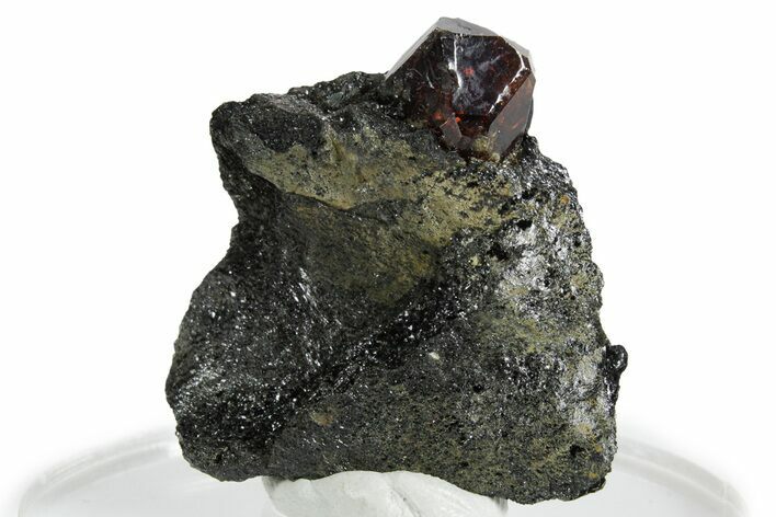 Fluorescent Zircon Crystal in Biotite Schist - Norway #351531